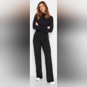 Long Tall Sally Wide Leg Jersey Yoga Pull On Pants. Size M TALL